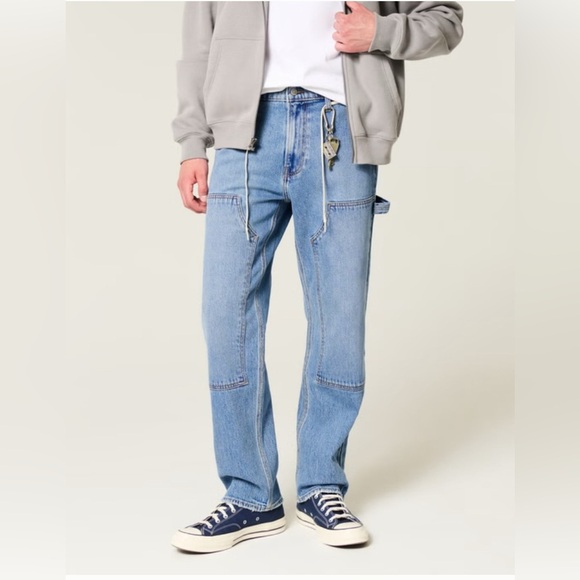 Hollister Light Blue Loose Fit Jeans - Picture 3 of 7